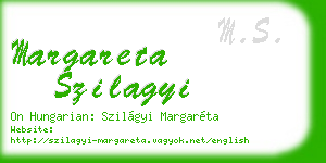 margareta szilagyi business card