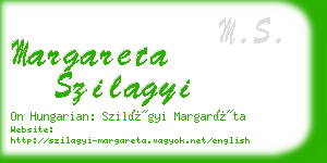 margareta szilagyi business card